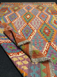 Handvävd Ull kelimmatta - 235 x 177 cm