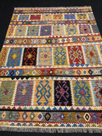 Handvävd Ull kelimmatta - 234 x 175 cm