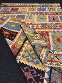 Handvävd Ull kelimmatta - 234 x 175 cm