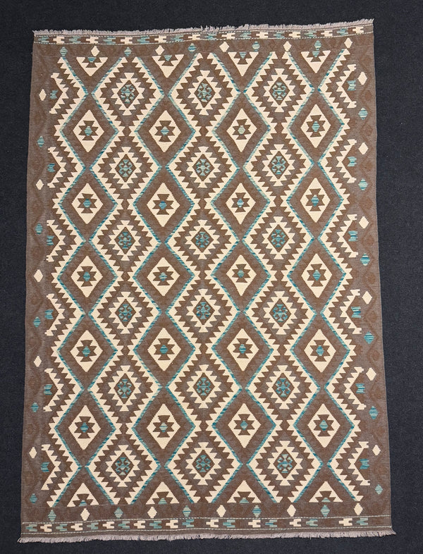 Handvävd Ull kelimmatta - 302 x 204 cm