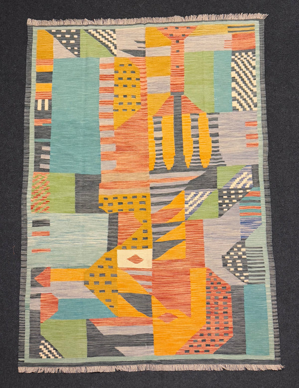 Handvävd Ull kelimmatta - 248 x 173 cm