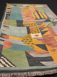 Handvävd Ull kelimmatta - 248 x 173 cm