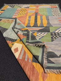 Handvävd Ull kelimmatta - 248 x 173 cm