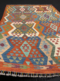 Handvävd Ull kelimmatta - 230 x 174 cm