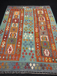 Handvävd Ull kelimmatta - 237 x 183 cm