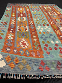 Handvävd Ull kelimmatta - 237 x 183 cm