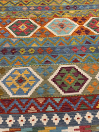 Handvävd Ull kelimmatta - 242 x 170 cm