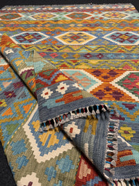 Handvävd Ull kelimmatta - 242 x 170 cm