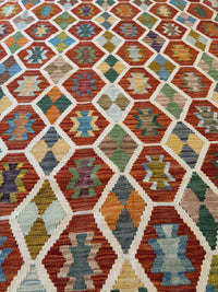 Handvävd Ull kelimmatta - 293 x 202 cm