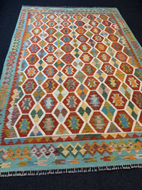 Handvävd Ull kelimmatta - 293 x 202 cm