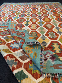 Handvävd Ull kelimmatta - 293 x 202 cm