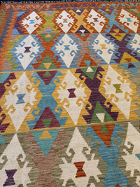 Handvävd Ull kelimmatta - 250 x 178 cm