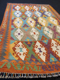 Handvävd Ull kelimmatta - 250 x 178 cm