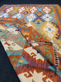 Handvävd Ull kelimmatta - 250 x 178 cm