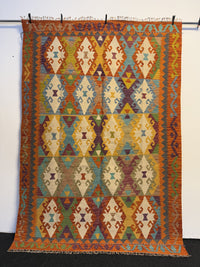 Handvävd Ull kelimmatta - 250 x 178 cm