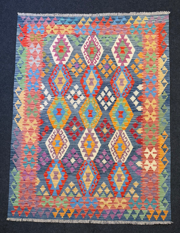 Handvävd Ull kelimmatta - 233 x 173 cm