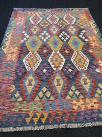 Handvävd Ull kelimmatta - 233 x 173 cm