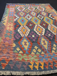 Handvävd Ull kelimmatta - 233 x 173 cm