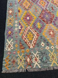 Handvävd Ull kelimmatta - 243 x 177 cm