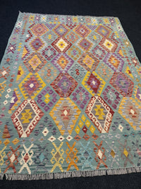 Handvävd Ull kelimmatta - 243 x 177 cm