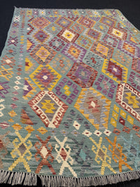 Handvävd Ull kelimmatta - 243 x 177 cm