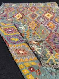 Handvävd Ull kelimmatta - 243 x 177 cm