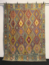 Handvävd Ull kelimmatta - 243 x 177 cm