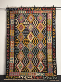 Handvävd Ull kelimmatta - 241 x 170 cm