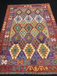 Handvävd Ull kelimmatta - 243 x 175 cm