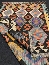 Handvävd Ull kelimmatta - 181 x 125 cm