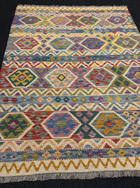 Handvävd Ull kelimmatta - 195 x 154 cm