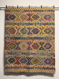 Handvävd Ull kelimmatta - 195 x 154 cm