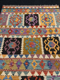 Handvävd Ull kelimmatta - 180 x 120 cm