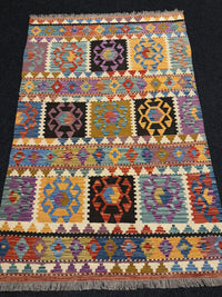 Handvävd Ull kelimmatta - 180 x 120 cm