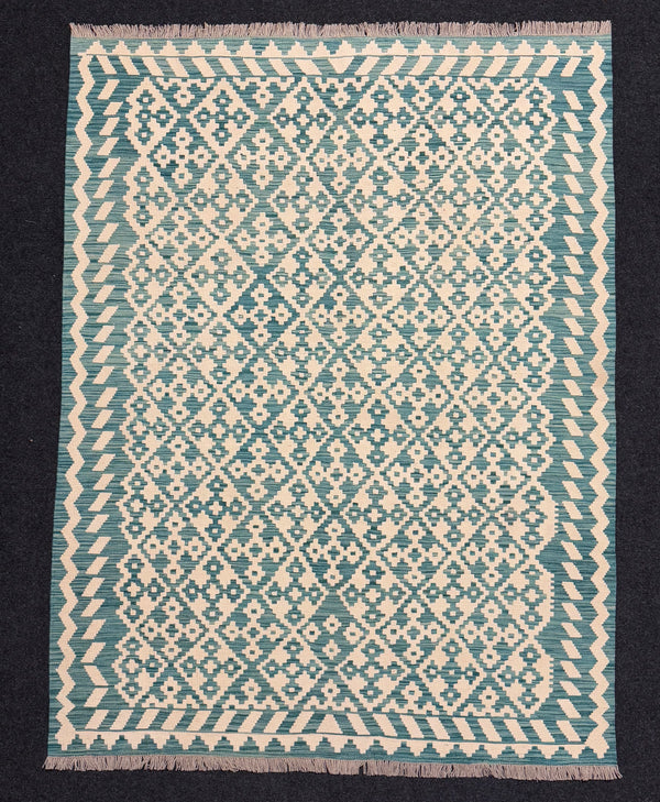 Handvävd Ull kelimmatta - 208 x 156 cm