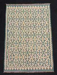 Handvävd Ull kelimmatta - 189 x 130 cm