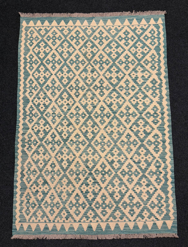 Handvävd Ull kelimmatta - 189 x 130 cm