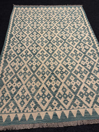 Handvävd Ull kelimmatta - 189 x 130 cm
