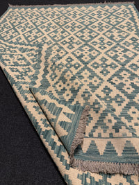 Handvävd Ull kelimmatta - 189 x 130 cm