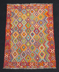 Handvävd Ull kelimmatta - 203 x 148 cm