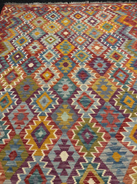 Handvävd Ull kelimmatta - 203 x 148 cm