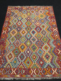 Handvävd Ull kelimmatta - 203 x 148 cm