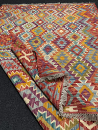 Handvävd Ull kelimmatta - 203 x 148 cm