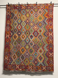 Handvävd Ull kelimmatta - 203 x 148 cm