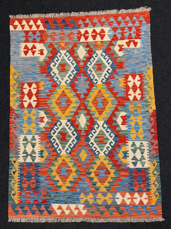 Handvävd Ull kelimmatta - 175 x 124 cm