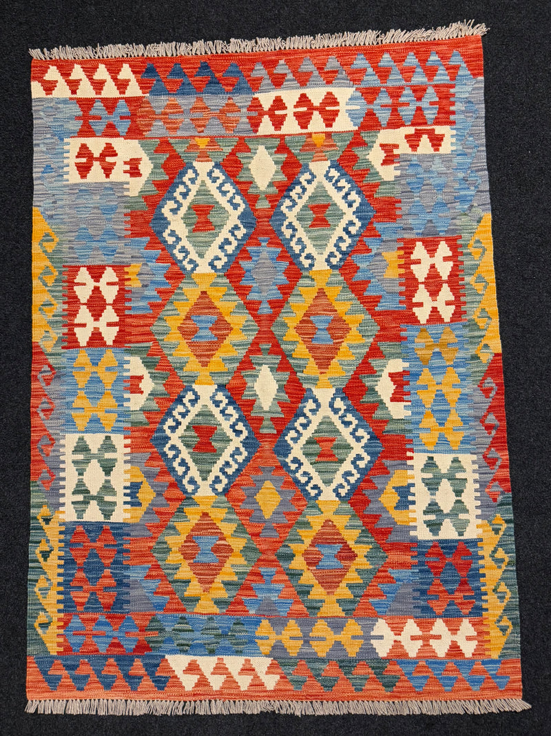 Handvävd Ull kelimmatta - 175 x 124 cm