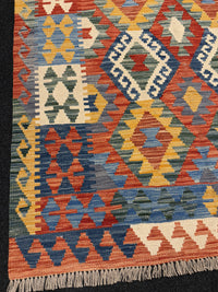 Handvävd Ull kelimmatta - 175 x 124 cm