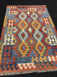 Handvävd Ull kelimmatta - 175 x 124 cm