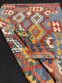 Handvävd Ull kelimmatta - 175 x 124 cm