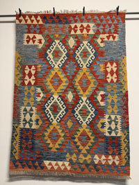 Handvävd Ull kelimmatta - 175 x 124 cm